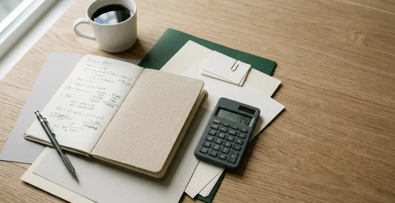 Professionnel élaborant un budget prévisionnel pour une création d'entreprise