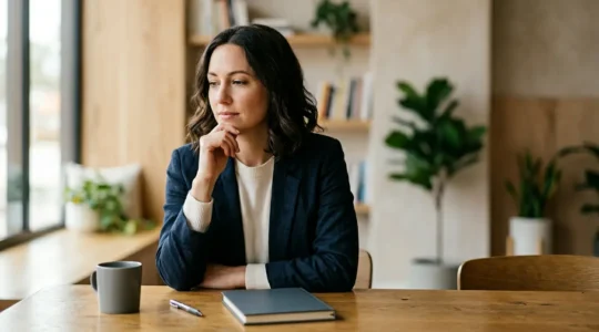 Personne réfléchissant au choix du format de formation optimal