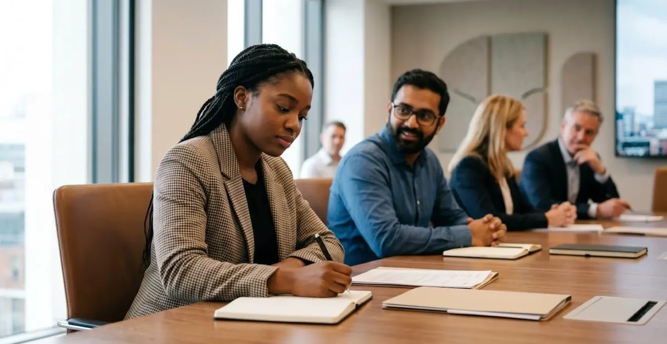 Nouveaux élus CSE réunis autour d'une table lors de leur première réunion officielle